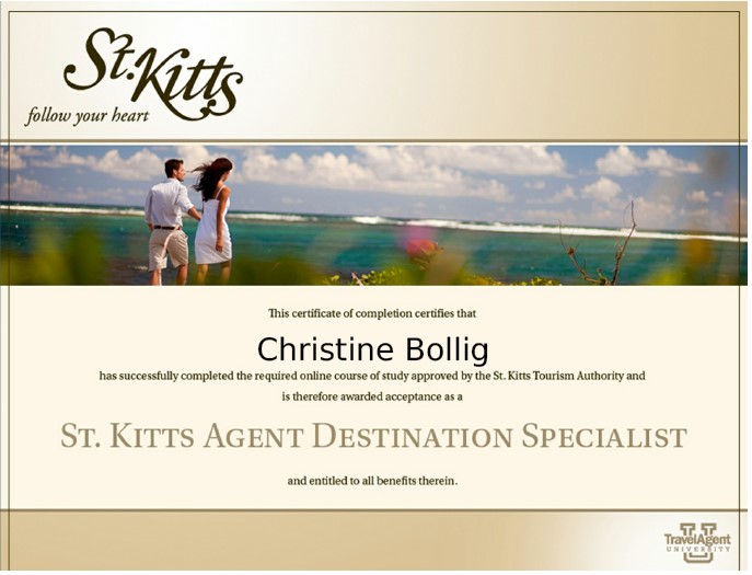 St. Kitts Destination Specialist