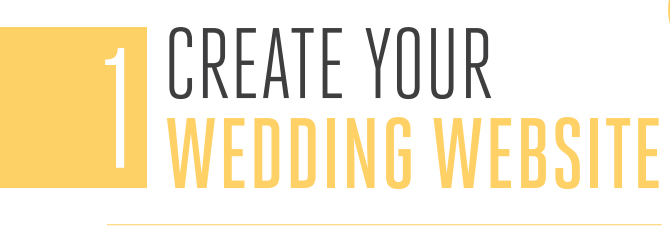 create your wedding website