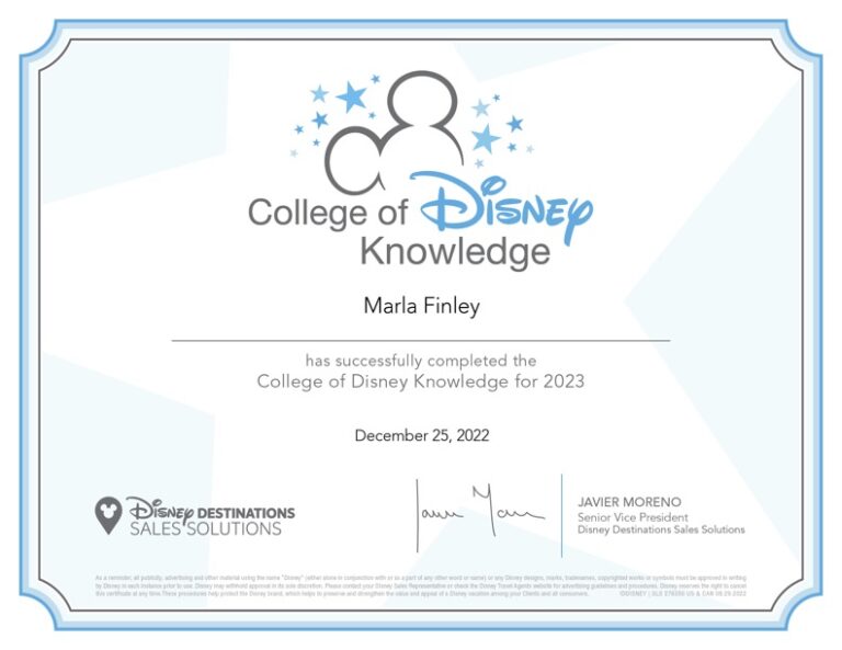 College of Disney Knowledge 2023