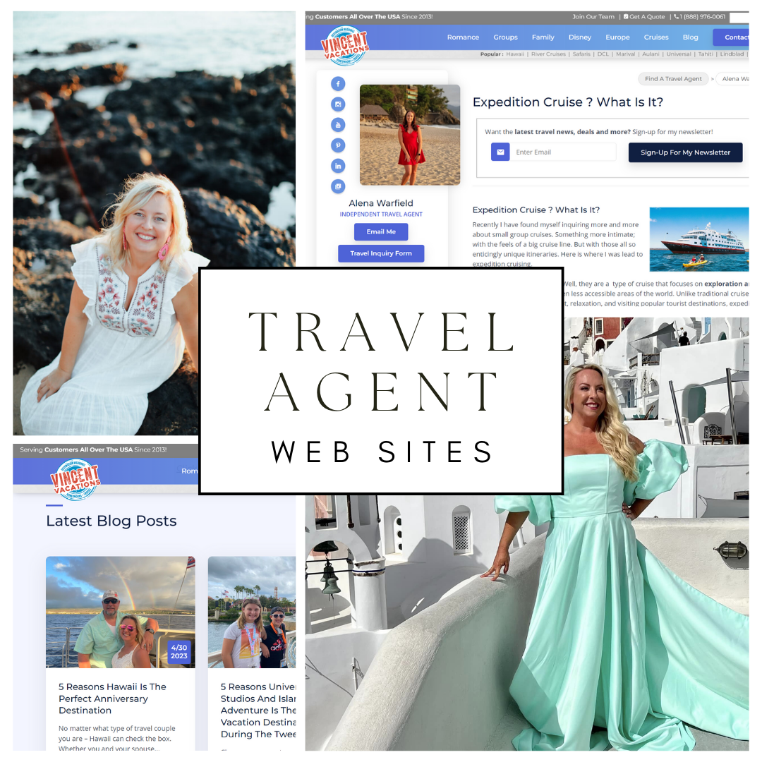 Providing Travel Agent Websites and Profiles for Online Marketing