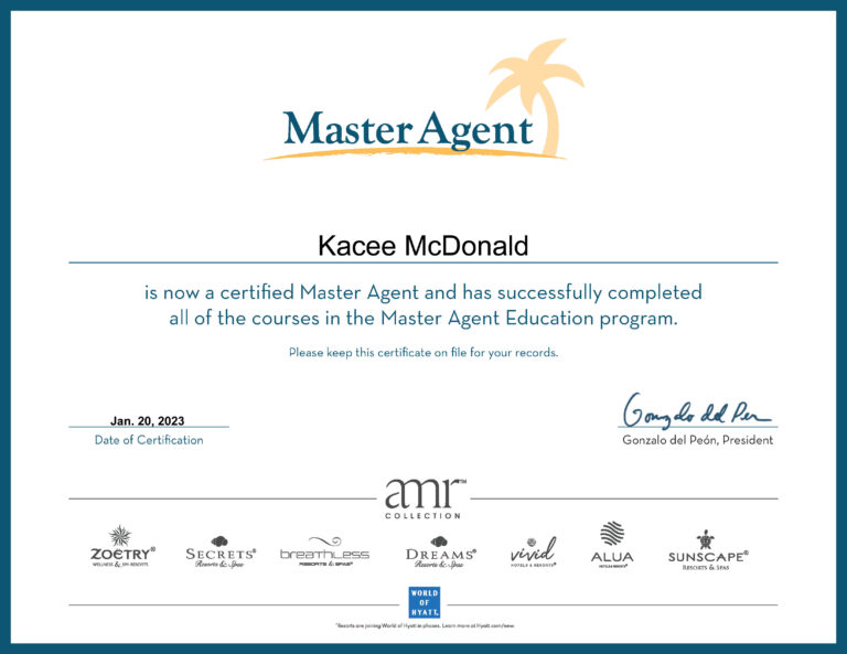 AMR Resorts Master Agent