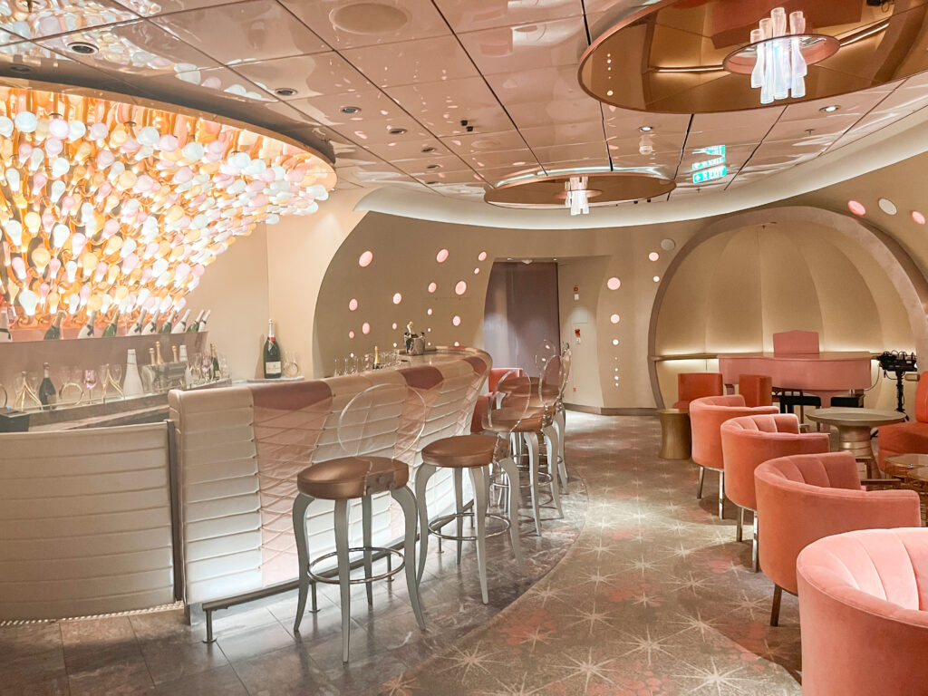Pink Champagne Bar on the Disney Dream