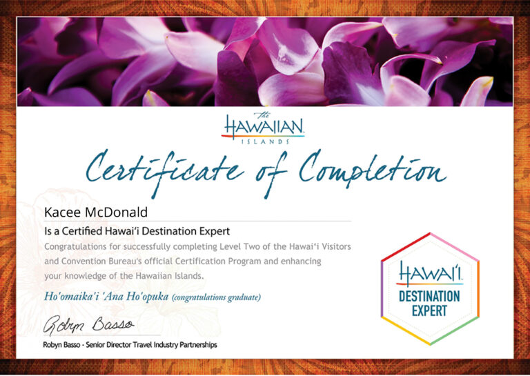 Hawai`i Destination Expert