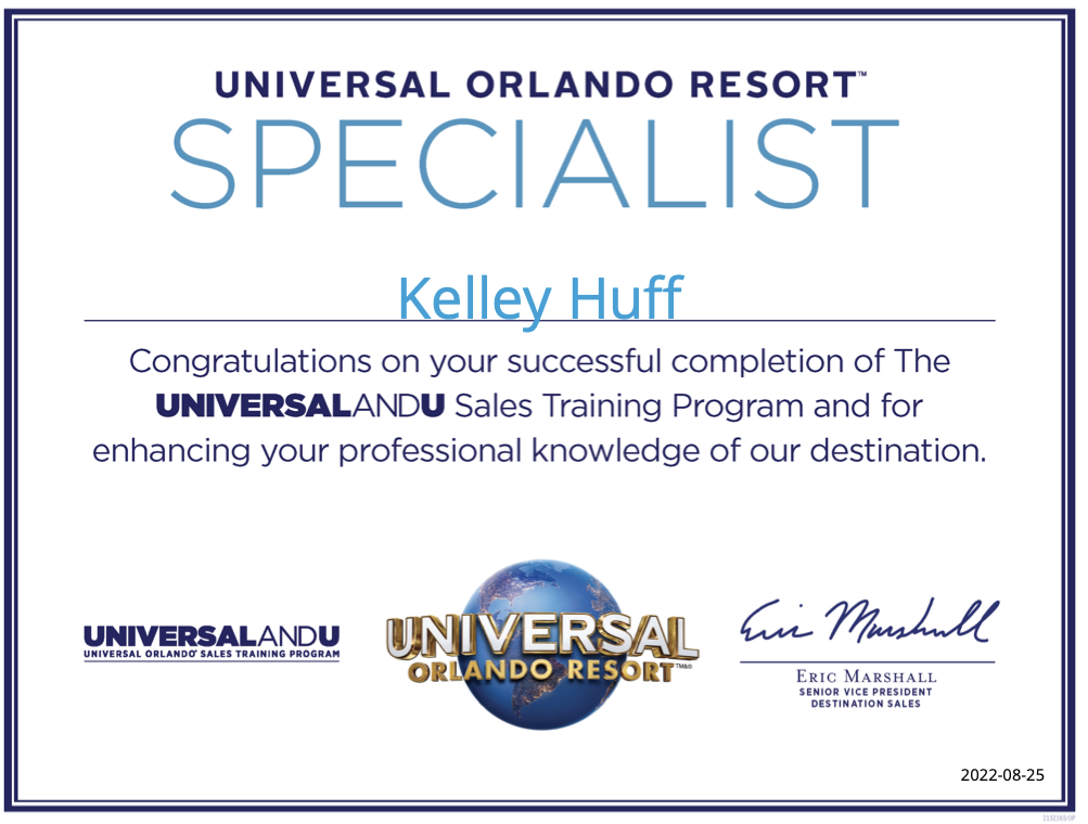Universal Resort Specialist