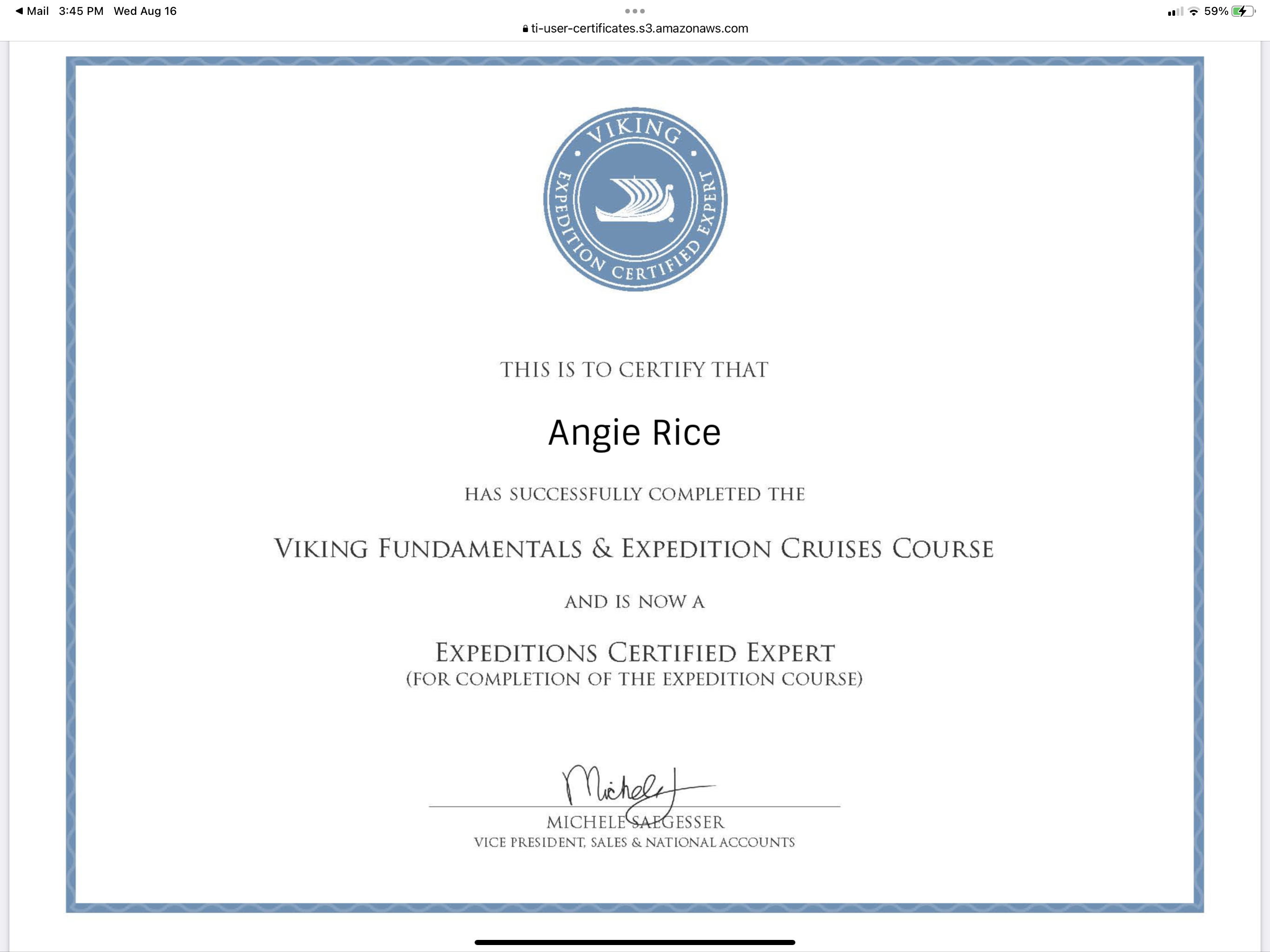 Viking Expeditions Certified Expert