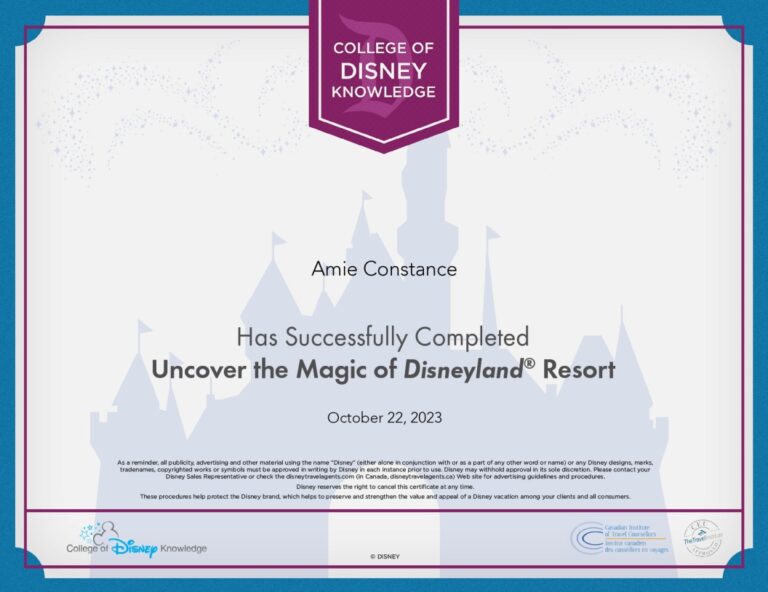 Disneyland - Certified