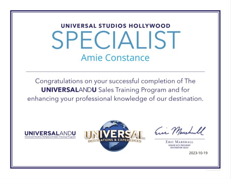 Universal Studios Hollywood - Certified