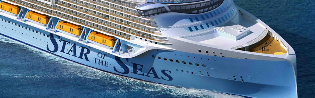 comparison of Royal Caribbeans icon of the seas cruise ship with the new royal caribbeans star of the seas cruise ship