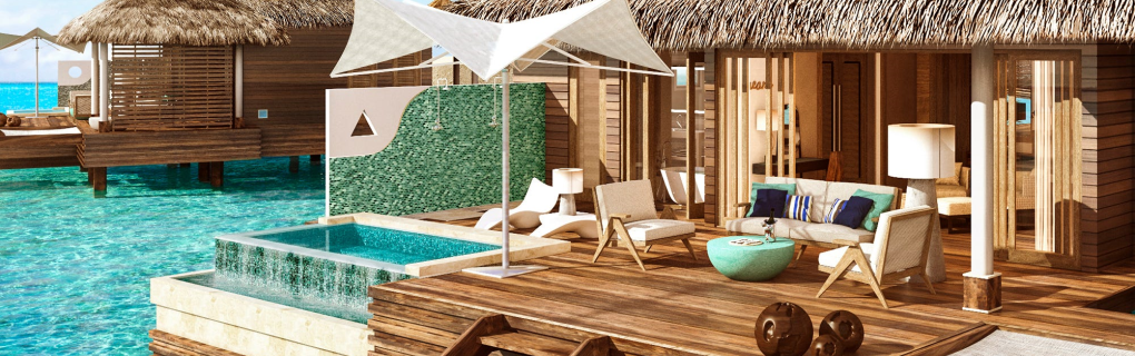 Sandals resorts with overwater bungalows 