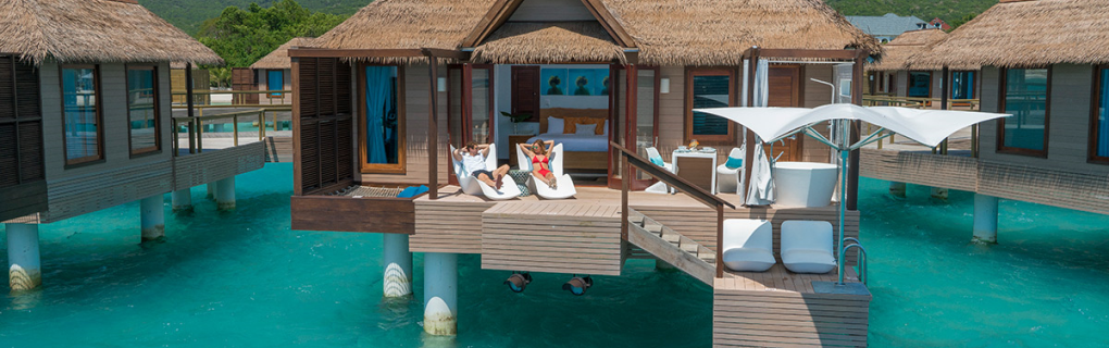 Sandals resorts with overwater bungalows 