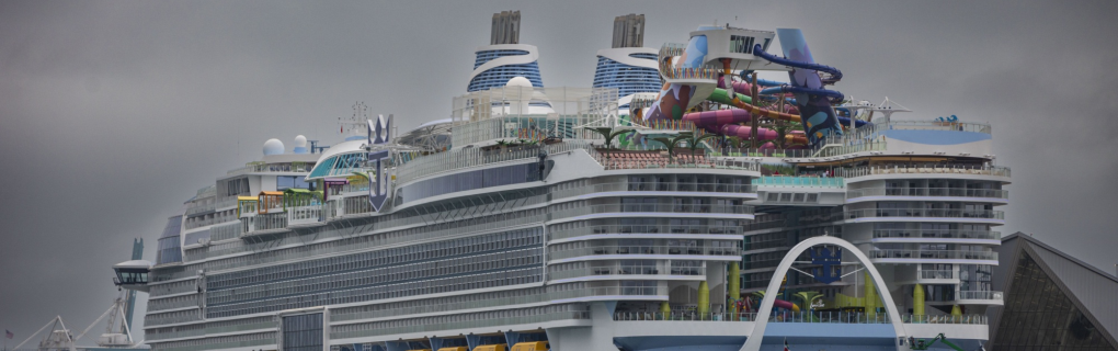 MSC World America cruise ship compared to the Icon of the seas cruise ship