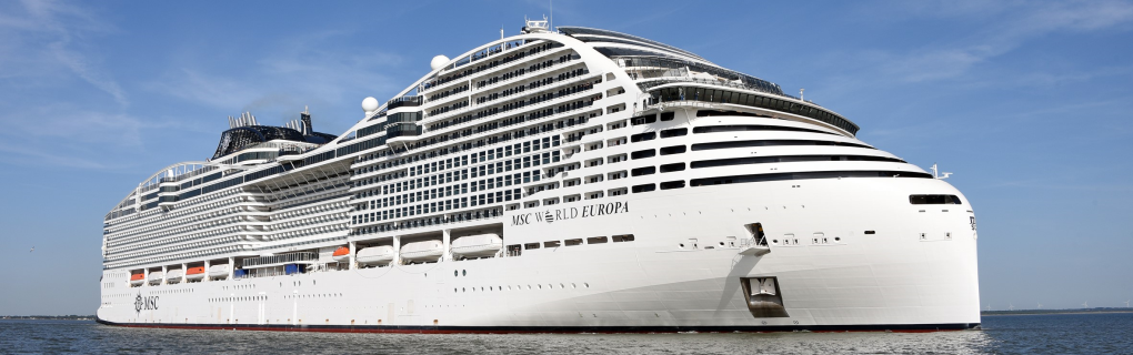 MSC World America cruise ship compared to the Norwegian Aqua cruise ship