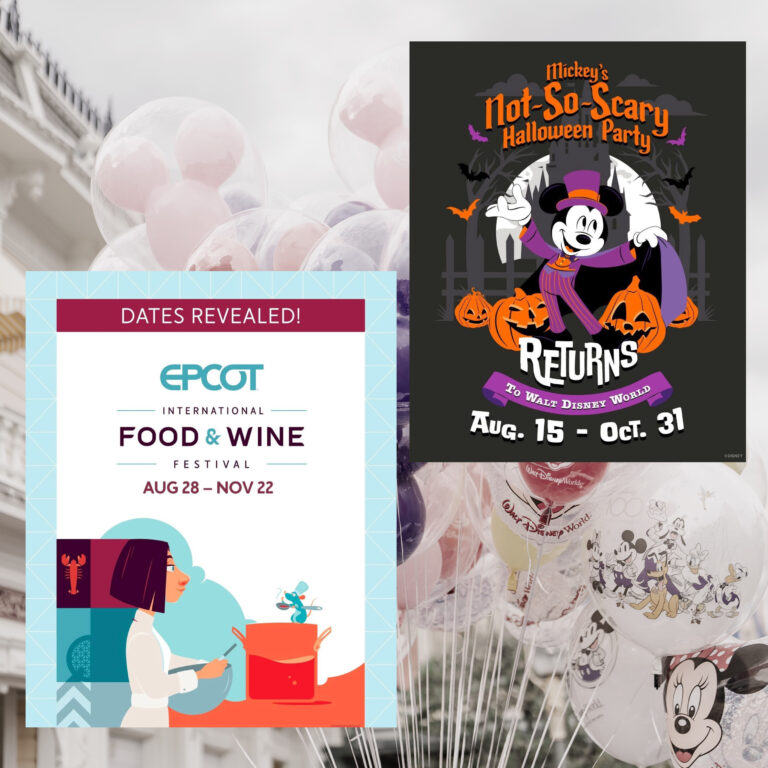 🎉 Just Announced: 2025 Dates for EPCOT Food & Wine Festival + Mickey’s Not-So-Scary Halloween Party!