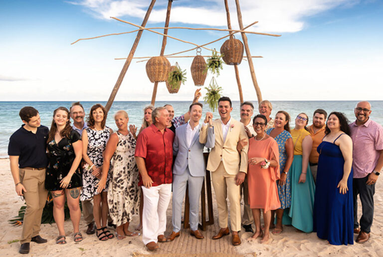 Steven and Adam’s Boho Wedding at UNICO Riviera Maya