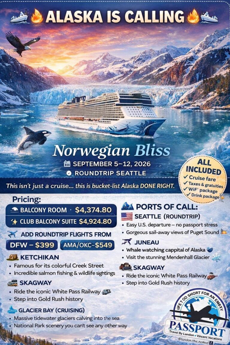 🚢🔥 ALASKA IS CALLING 🔥🚢