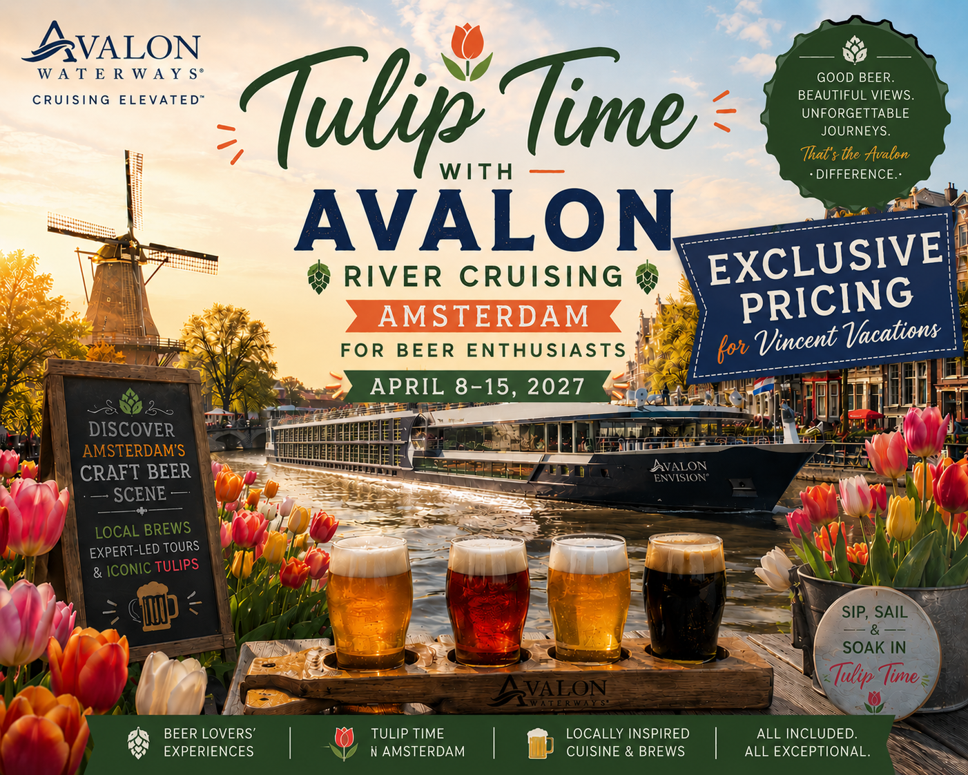 Avalon - Tulip Time Cruise for Beer Enthusiasts 2027