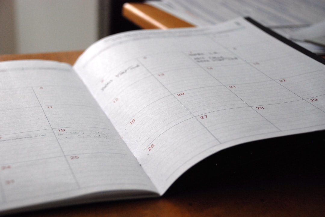 Content strategy calendar and social media planning setup for travel advisor group management