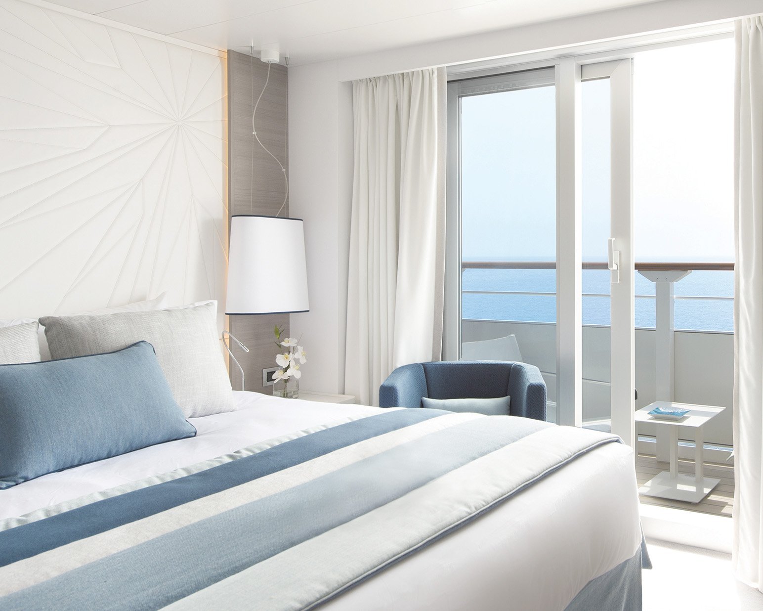 Grand Deluxe Suite on Abercrombie & Kent expedition yacht with dedicated private butler service