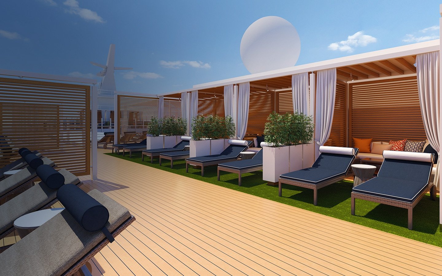 Loft 19 Exclusive Concierge VIP Retreat Sundeck on Carnival Mardi Gras