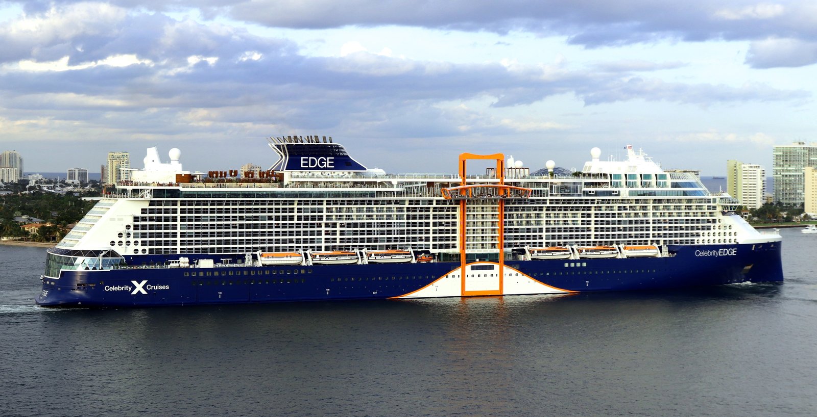 Celebrity Edge Class Ship Cruising at Sea
