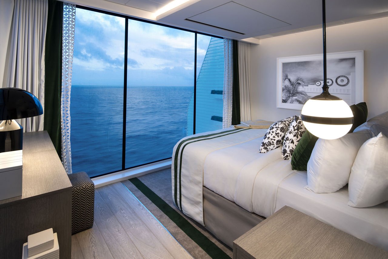 Celebrity Edge Villa Upper Mezzanine Master Bedroom Loft
