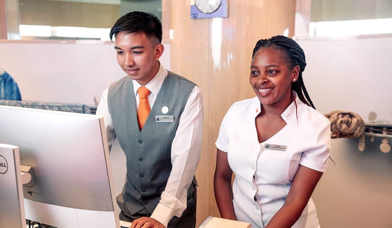 Holland America Neptune Lounge dedicated concierge service and hospitality desk