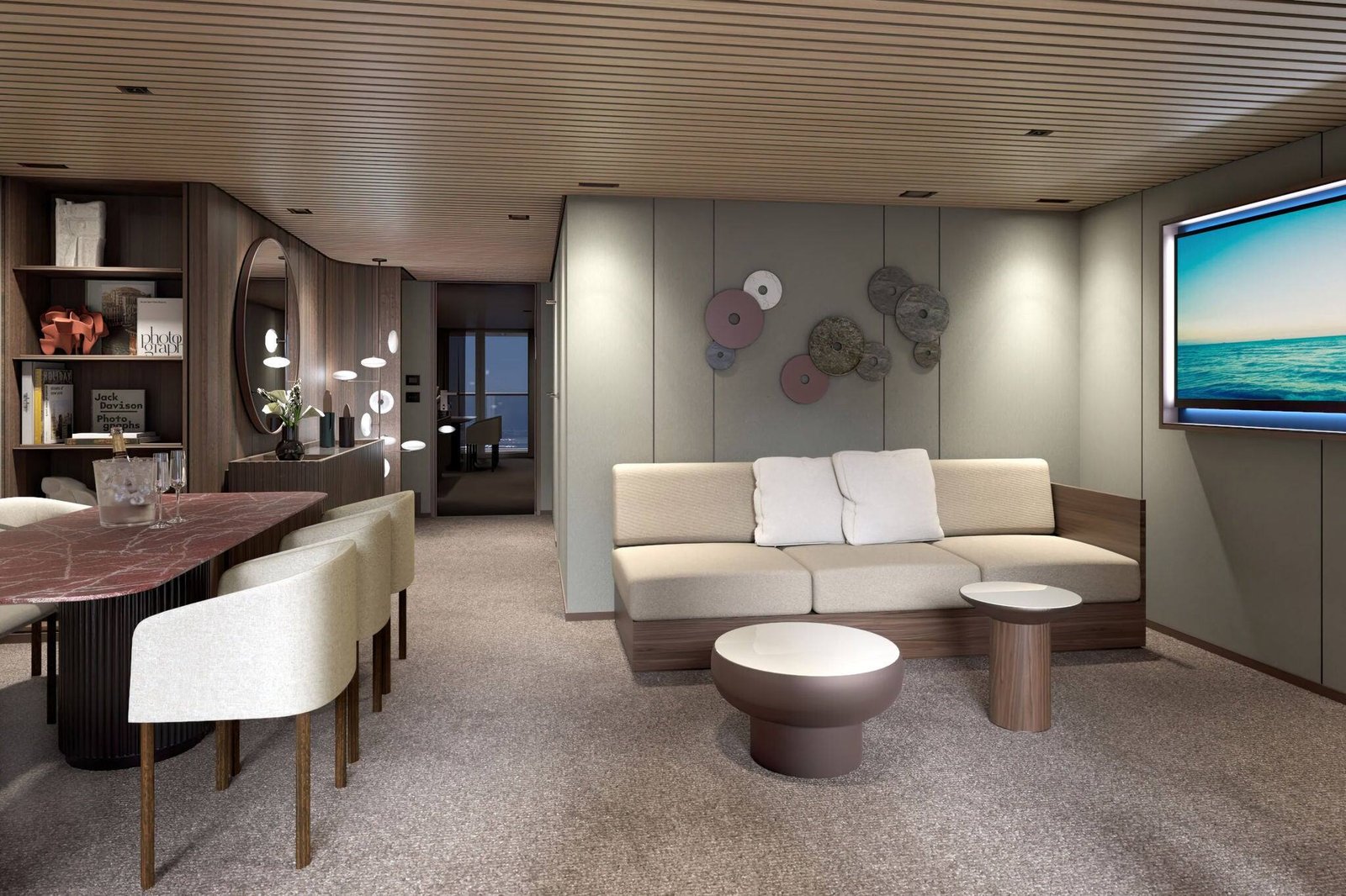 The massive 3-Bedroom Garden Villa in The Haven on Norwegian Cruise Line
