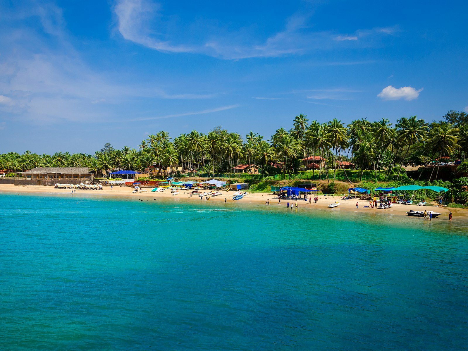 Coastal port and harbor of Cochin in Southern India