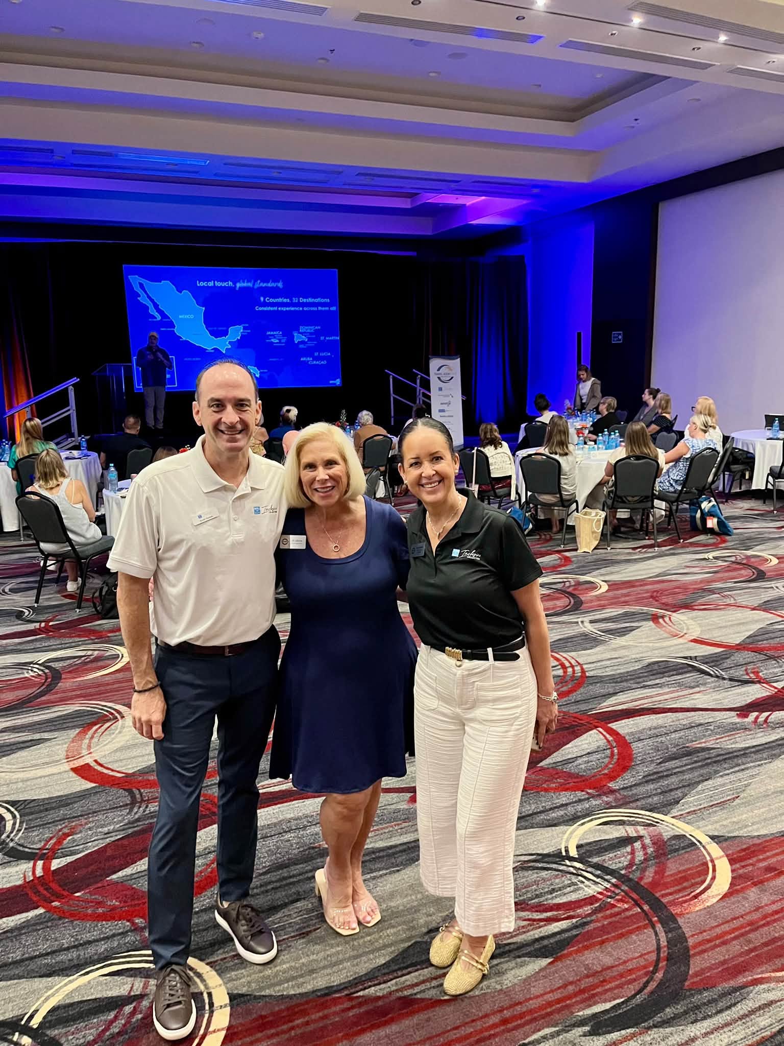 Jill LaBarre with World of Hyatt Inclusive Collection supplier partners during the TAP Retreat