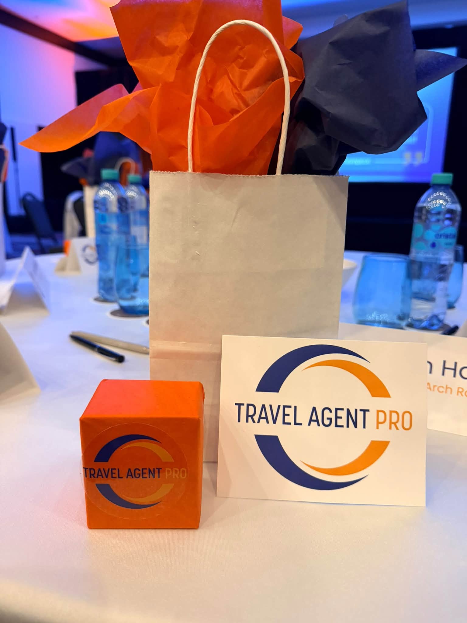 Vincent Vacations branded welcome amenities and retreat gift favors at Secrets Mirabel Cancun